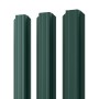 Евроштакетник 118мм ПЭ RAL_6005_ с прямым срезом